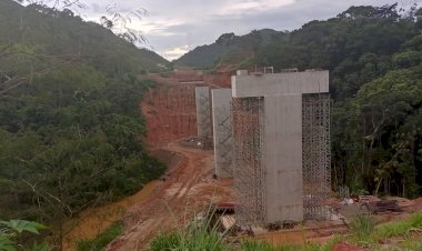 Ponte da Prainha na BR 381 - Obras em rítmo muito lento.