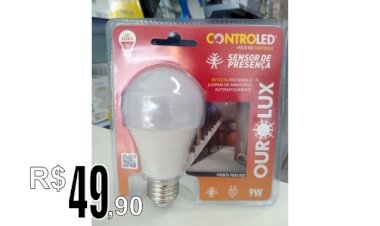 Lâmpadas com sensor de presença 9w